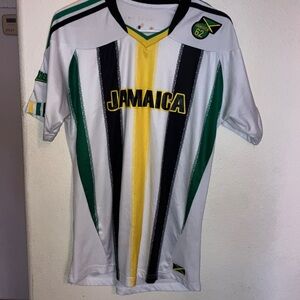LMS Sport Soccer Jamaica Jersey‎ with Stripes